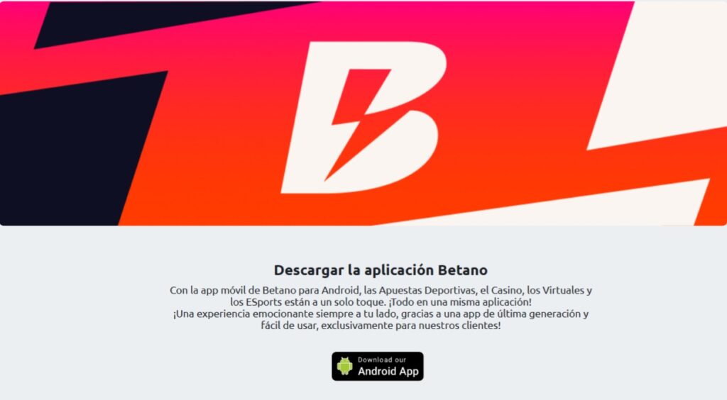 Entre las Betano opiniones siempre hay muy buenos comentarios sobre su app