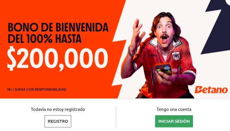 Con Betano app puedes obtener hasta 200.000 CLP de bienvenida