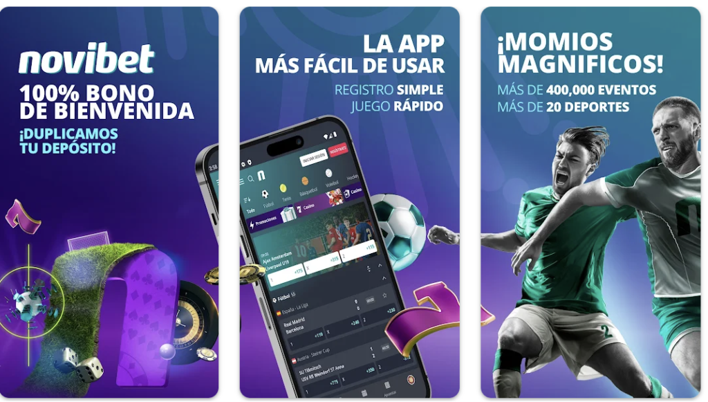 Descubre la experiencia definitiva con la app de Novibet 📱. Apuesta, juega y gana desde donde estés