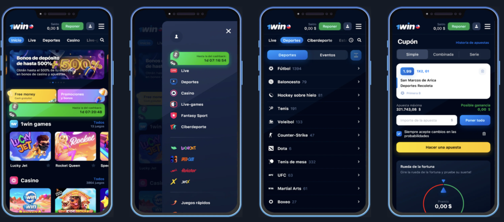 Descubre todo lo que la 1win App tiene para ofrecer: apuestas en vivo, casino online, retiros rápidos y promociones exclusivas