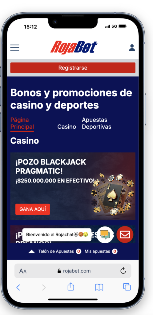 ¡Aprovecha las mejores promociones directamente desde la app de Rojabet! Accede a ofertas exclusivas y multiplica tu diversión con cada apuesta. ¡Descárgala y comienza a ganar