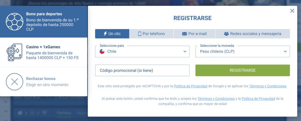 Haz tu registro en 1xBet y comienza a disfrutar de las mejores apuestas deportivas