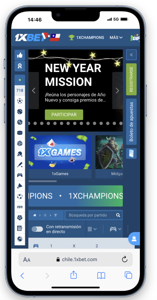 Descarga la app de 1xBet, regístrate fácilmente