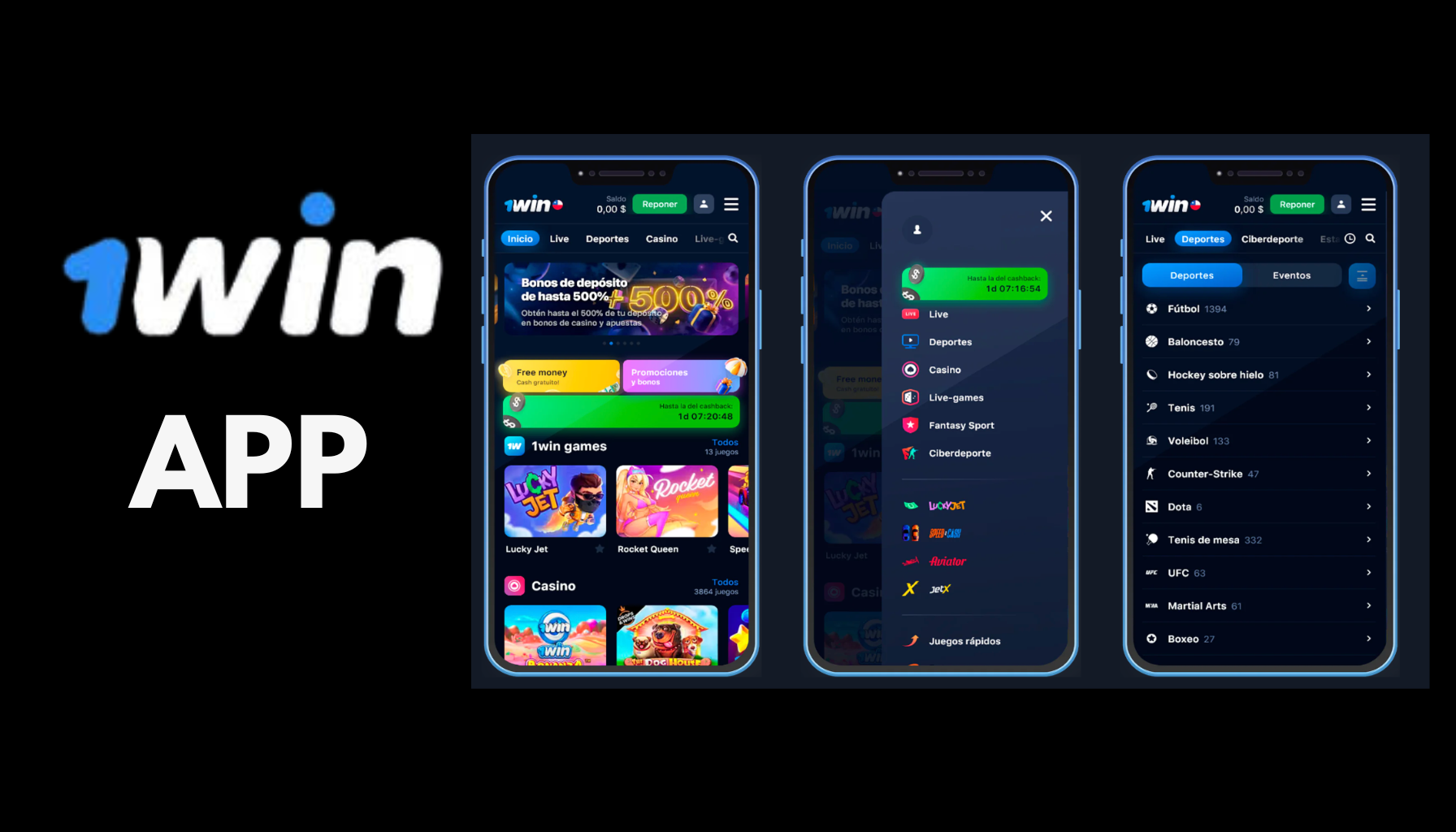 1win App: Guía para Apostar desde el Celular