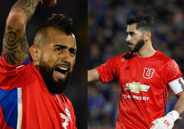 Arturo Vidal-Johnny Herrera-Chile-la ‘Roja’