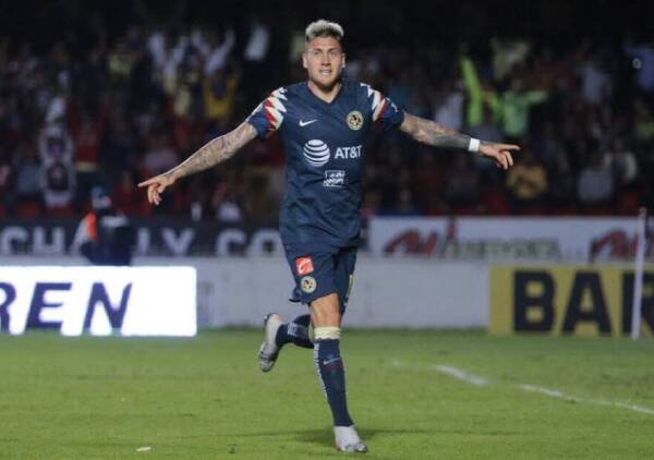 Nicolás Castillo-celebra gol- America- Veracruz-LigaMX-Twitter