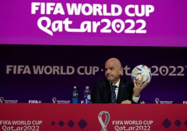 Gianni-Infantino_Conferencia_Qatar-2022_OneFootball