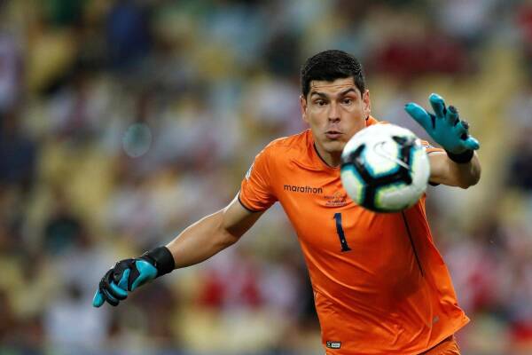 Bolivia s goalkeeper Carlos Lampe during the Copa America 2019 Group A soccer match between Bolivia