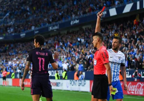 Malaga_Barcelona_Neymar_expulsado_2017_Getty_2