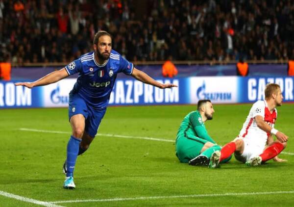 Monaco_Juventus_Higuain_celebra_Champions_2017_Getty