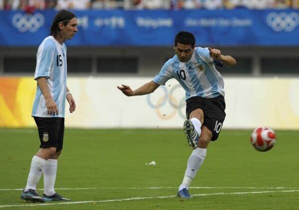 Riquelme_Messi_Argentina_Getty