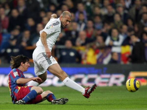 Zinedine Zidane-Lionel Messi-Real Madrid-FC-Barcelona